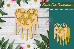 Heart Melted Laser Cut Decoration Product Image 1