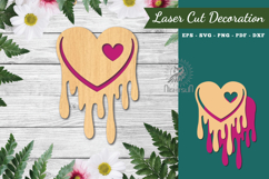 Heart Melted Laser Cut Decoration Product Image 1