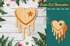 Heart Melted Laser Cut Decoration Product Image 1