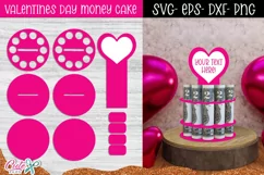 Valentines Day  Money Cake Holder SVG