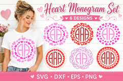 Valentines day SVG - Heart monogram SVG Frames Product Image 1