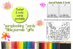 Printable Note Cards &amp; Pocket Product Image 1