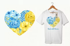 Stand with Ukraine, support Ukraine, pray for Ukraine, heart, lfag