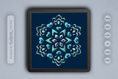 Heart of Snowflake Mandala Layered Papercut Product Image 1