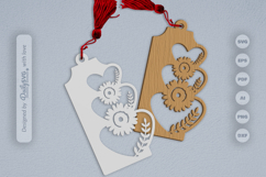 Wild Floral Heart Bookmark SVG Product Image 2