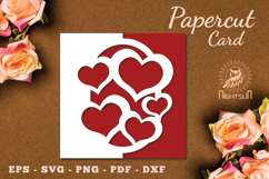 Heart Papercut Card SVG Product Image 1