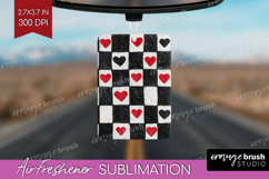 Hearts Air Freshener PNG - Valentines Day PNG Sublimation Product Image 1