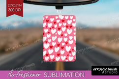 Hearts Air Freshener PNG - Valentines Day PNG Sublimation Product Image 1