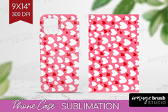 Hearts Phone Case PNG - Valentines Day Case PNG Sublimation Product Image 1