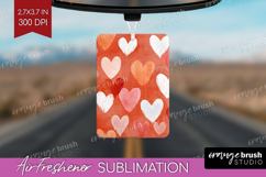 Hearts Air Freshener PNG - Valentines Day PNG Sublimation Product Image 1