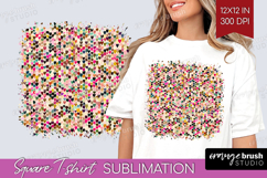 Hearts Square Tshirt Background - Valentines Day PNG Product Image 1