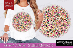 Hearts Round Tshirt Background - Valentines Day PNG Product Image 1