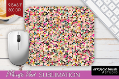 Hearts Mouse Pad Sublimation - Valentines Day Mousepad PNG Product Image 1