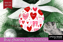 Hearts Ornament PNG - Valentines Day PNG Sublimation Product Image 1
