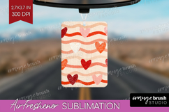 Hearts Air Freshener PNG - Valentines Day PNG Sublimation Product Image 1