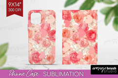 Hearts Phone Case PNG - Valentines Day Case PNG Sublimation Product Image 1