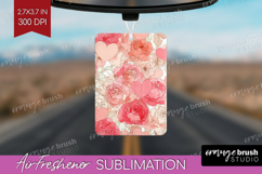 Hearts Air Freshener PNG - Valentines Day PNG Sublimation Product Image 1