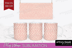 Hearts Mug Wrap - Valentines Day Mug PNG Sublimation Product Image 1