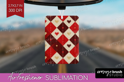 Hearts Air Freshener PNG - Valentines Day PNG Sublimation Product Image 1