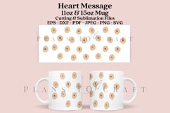 heart pattern coffee glass wrap svg glass mug svg presized for 11oz and 15oz glass ready to cut and sublimation files
