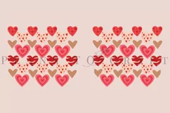 heart pattern valentine skinny tumbler sublimation design for 20oz and 30oz skinny tumbler sublimation wrap