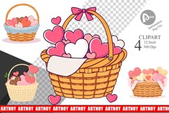 Heart Picnic Clipart Product Image 1
