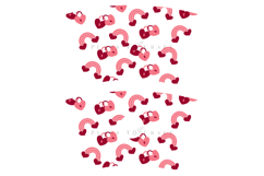 heart rainbow valentine starbucks 24oz cold cup tumbler wrap svg presized template for tumbler venti suitable for cutting machine or sublimation