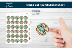 Teacher Heart Printable Sticker Sheet Bundle, Print and Cut Product Image 2