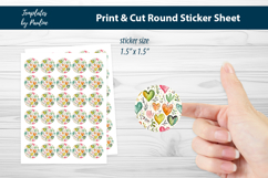 Teacher Heart Printable Sticker Sheet Bundle, Print and Cut Product Image 5