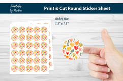 Teacher Heart Printable Sticker Sheet Bundle, Print and Cut Product Image 8