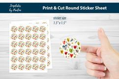 Teacher Heart Printable Sticker Sheet Bundle, Print and Cut Product Image 9