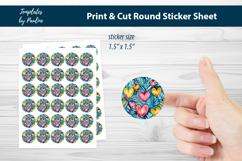 Teacher Heart Printable Sticker Sheet Bundle, Print and Cut Product Image 13