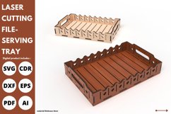 heart serving tray svg for Laser cut & glowforge file Product Image 1