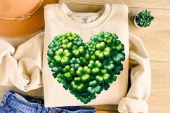 St Patrick&#039;s Day Heart Shamrock PNG, Lucky Day PNG, Shamrock Product Image 3