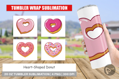 Tumbler Heart Donut Product Image 1