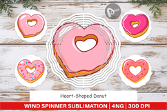 Wind Spinner Heart Donut Product Image 1
