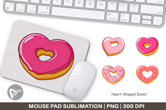 Mouse Pad Heart Donut Product Image 1