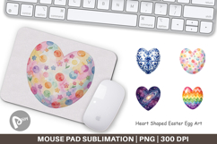 Heart Shaped Easter Egg Mouse Pad Product Image 1