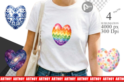 Heart Shaped Easter Egg Sublimation Product Image 1