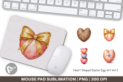 Heart Shaped Easter Egg Mouse Pad Product Image 1