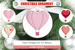 Ornament Heart Hot Air Balloon Product Image 1