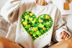 Heart St Patrick's Day PNG, Lucky Day PNG, Irish PNG, Clover Product Image 4