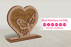 Heart Stand Laser Cut SVG Product Image 1