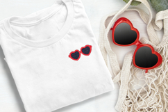 Heart Sunglasses Mini Embroidery