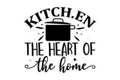 Kitch.en the heart of the home SVG, Cutting Board SVG Design Product Image 2