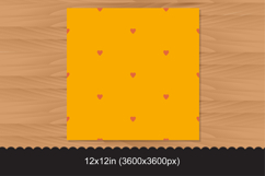 Seamless Heart Pattern with Mini Red Hearts on Orange Product Image 2