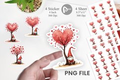 Heart Tree Gnome Sticker Product Image 1