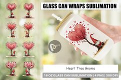Glass Can Wraps Heart Tree Gnome Product Image 1
