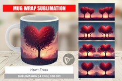 Mug Wrap Heart Trees Product Image 1