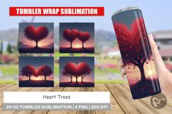 Tumbler Heart Trees Product Image 1